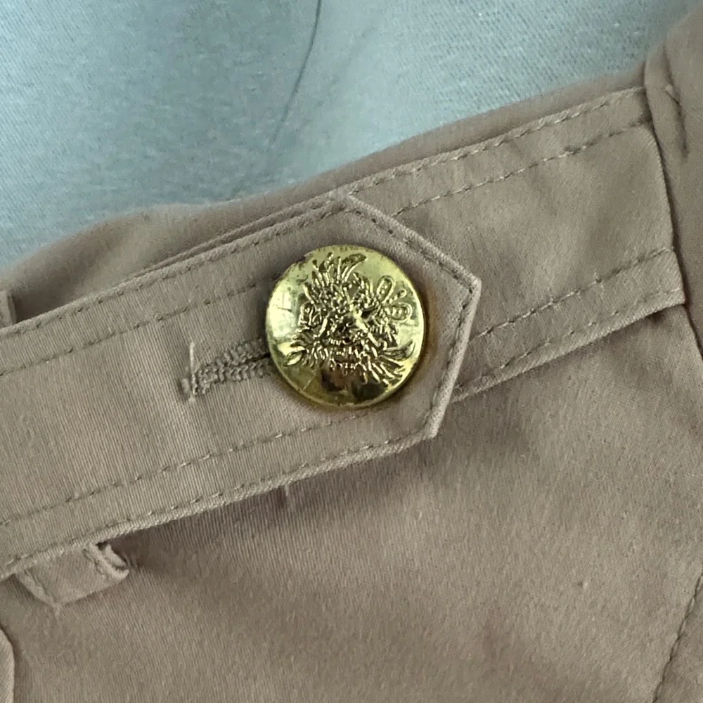 Dynamite Tan Military-Style Women's Jacket with Gold Buttons XS like new